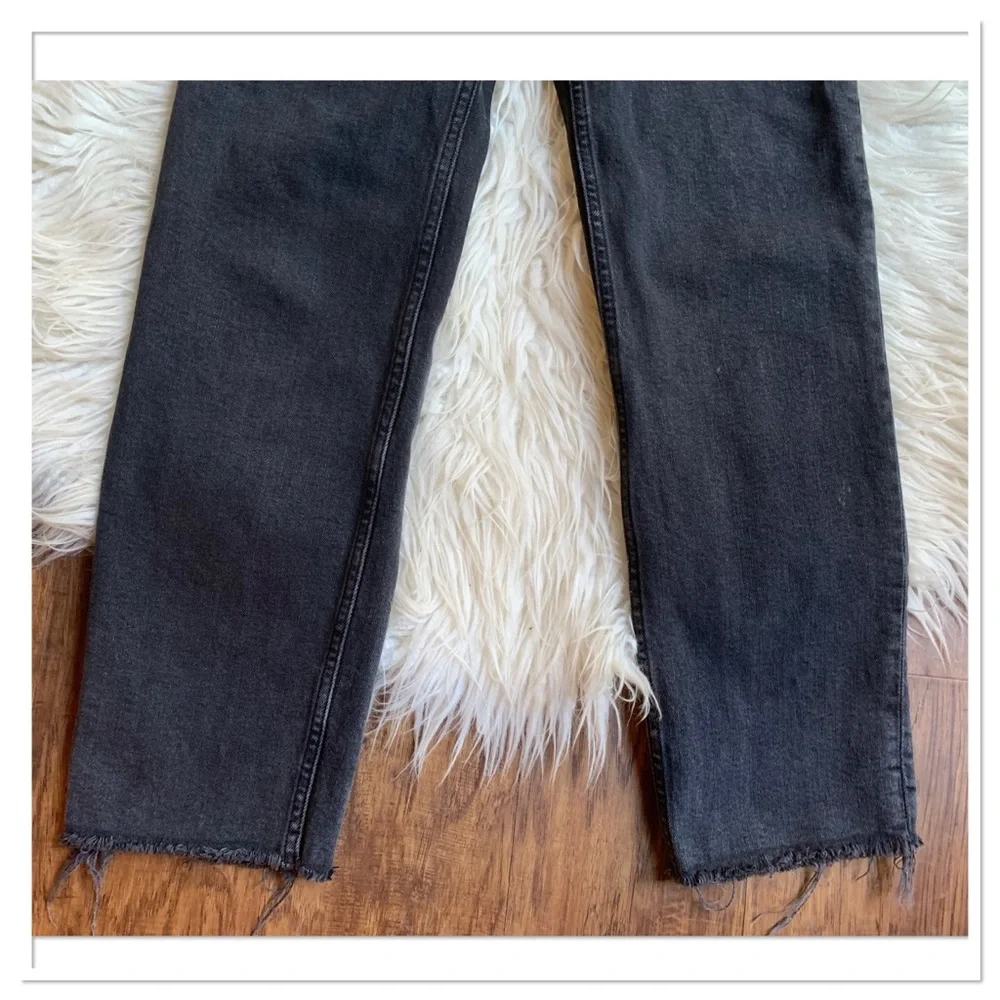 RE/DONE 70’s Stove Pipe Straight Leg Jeans Black Size 28